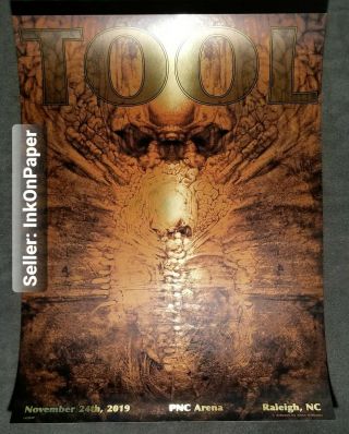 Tool 11/25/19 Raleigh,  Nc Se Poster By Allen Williams 145/650