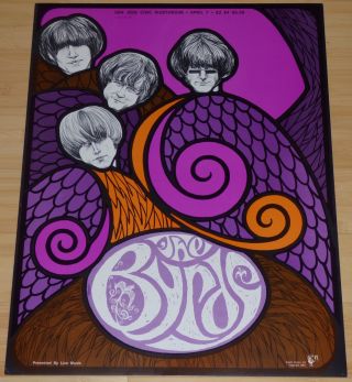 The Byrds 1967 Sparta Poster Lithograph Print Rock N Roll