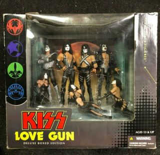 Mcfarlane Toys Kiss Love Gun Deluxe Boxed Edition Stage Figures,  Not