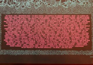Bonnaroo 2007 Ames s/n poster Widespread Panic Tool Wilco White Stripes FLips 3