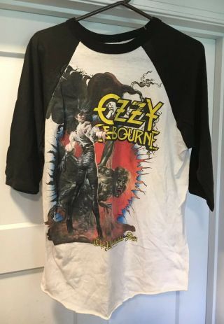 Vtg Ozzy Osbourne 1986 The Ultimate Sin Tour Concert T Shirt Xl 100 Authentic