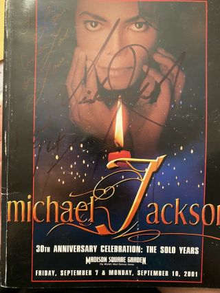 Signed Michael Jackson 30th Anniversary Celebration Program