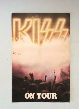 Vintage 1976 Kiss On Tour Concert Book W/ Kiss “iron - On” Decal & Army Membershop