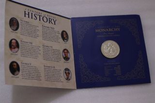 Guernsey 5 Pounds 2000 A Century Of Monarchy In Folder B30 Cg46