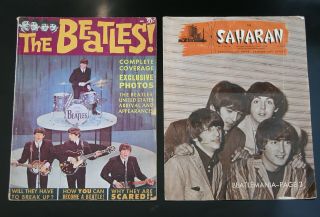 Vtg 60s The Beatles Sahara Hotel Las Vegas Brochure Complete Coverage Mag