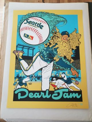 Pearl Jam Poster Print Seattle 2018 Home Shows Ames Ap Edition S/n Variant