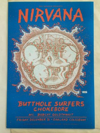 Nirvana 3d Concert Poster From Year 