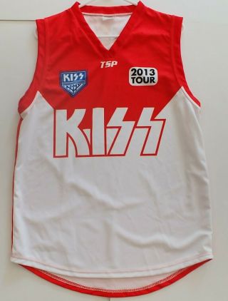Kiss Band Australia Aussie 2013 Monster Concert Tour Rugby Jersey Shirt L Unworn