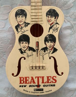 Great 1964 Selcol Childs Sound Guitar The Beatles Made In The U.  K