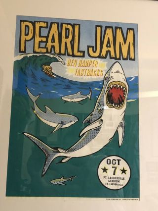 Pearl Jam Poster Oct 7 1996