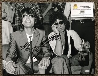 The Rolling Stones Mick Jagger Keith Richards Signed 10x15 16x20 Photos Plq