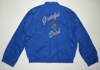 Rare Vintage 80s Grateful Dead Concert Tour Crew Jacket M Rock & Roll