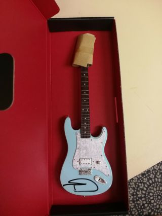 Tom Delonge Blink - 182 Angels Airwaves Autographed Fender Stratocaster 1:4 Guitar 3