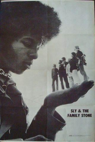 Sly And The Family Stone 1969 Personality Poster Visual Thing Very Rare