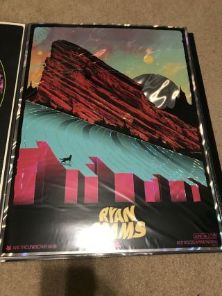 Ryan Adams 2018 Red Rocks Foil Poster