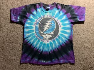 Grateful Dead T Shirt Vintage 1994 Summer Tour Tie Dyed Space Your Face Gdm Xl
