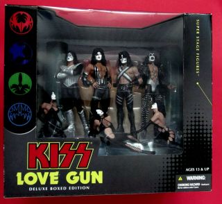 Kiss Love Gun Deluxe Boxed Edition Set Of 4 Figures 2004 Mcfarlane Toys Nib