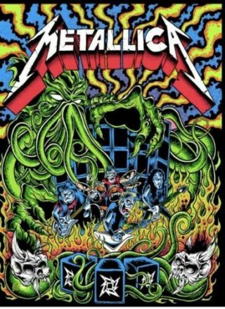 Metallica Dirty Donny Ktulu Rise Screen Printed Poster Limited Edition To 500