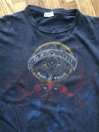 Vtg Black Sabbath Mob Rules Tour T Shirt Dio Ozzy Metal Orig 1982 Judas Priest L