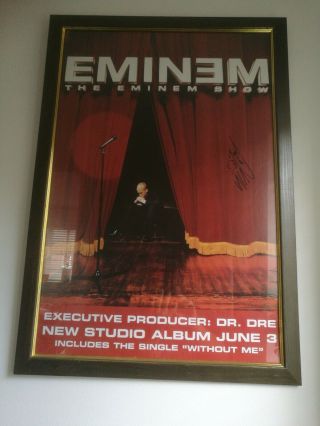 Eminem Framed Poster Signed Slim Shady D12 With 77cm X 54cm