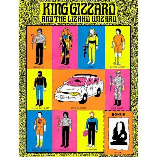 King Gizzard And The Lizard Wizard Chicago 2019 Tour Poster Jason Galea X100
