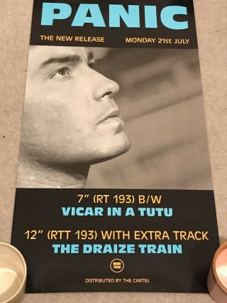 Vintage The Smiths Panic Cartel Promo Poster Richard Bradford 1986 3