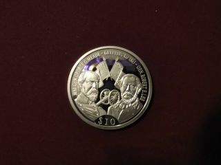 2000 - Republic Of Liberia American Civil War Comm.  10 Dollar Coin