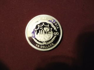 2000 - Republic of Liberia American Civil War Comm.  10 Dollar Coin 2