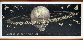 Emek S/n Queens Of The Stone Age San Francisco 2014 Glow In The Dark Poster