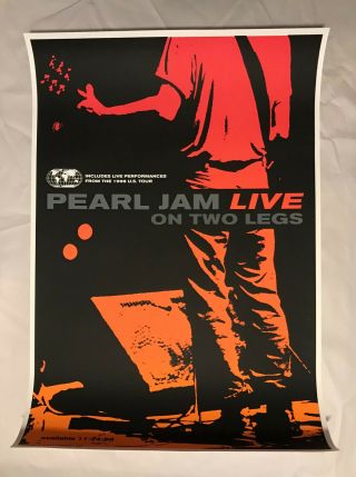 Pearl Jam 1998 Live On Two Legs Official Poster Signed/numbered Ames Bros Design