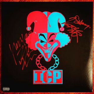 Insane Clown Posse Icp Autographed Carnival Of Carnage Vinyl Lp