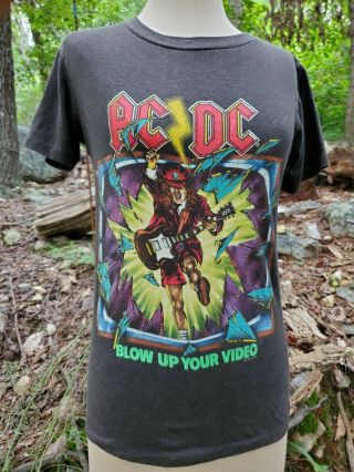 Acdc Concert T Shirt Blow Up Your Video World Tour
