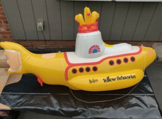 The Beatles Big Yellow Submarine Promo Inflatable 1999 46 " X 24 "