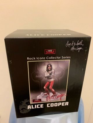 Alice Cooper Knucklebonz Figure Statue Rock Iconz Straighjacket - 2