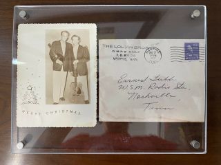 Louvin Brothers Christmas Card To Ernest Tubb