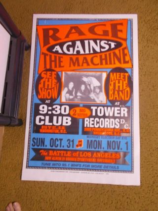 Rage Against The Machine - Poster Globe Boxing Style Concert /appearance