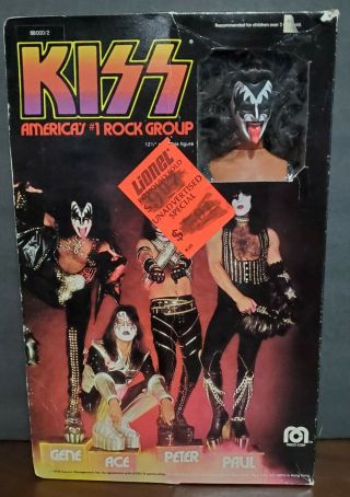 Vintage Gene Simmons Kiss Doll 12.  5 " Poseable Figure In The Box Mego Corp 1978