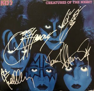Kiss Creatures Lp Originally Autographed By Gene Paul Ace Eric