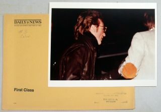 Beatles X105 Paul Goresh Photo - Last Photo John Lennon - Daily News - Dec 1980 - Estq