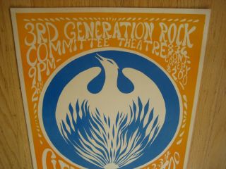 Fillmore Poster Era Committee Theater S.  F.  Phoenix Rise Up 1968
