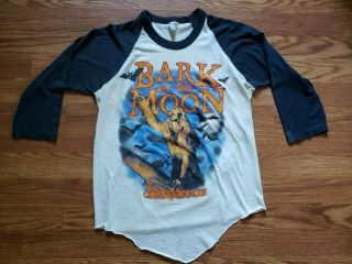 Vintage Ozzy Osbourne Bark At The Moon Band Tshirt,  Size M 1983