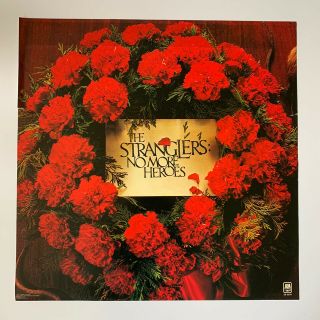 1977 The Stranglers No More Heroes Promotional Rock Poster 24” X 24”