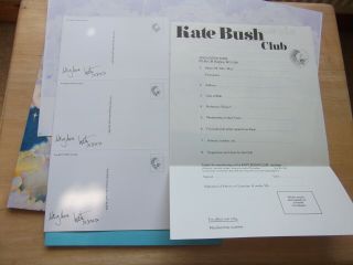 Kate Bush 1979 Very First Tour Programme With All Inserts & Press Cutting N