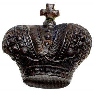 Ww1 Wwi Russia Russian Empire Cockade Badge Crown Cap Hat Badge 9213