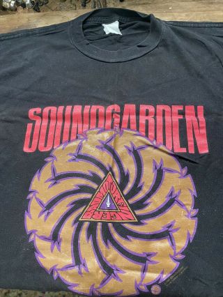 Soundgarden Badmotorfinger European Tour Date Shirt 1991 Vintage Size Xl