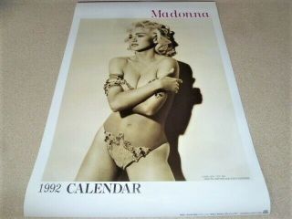 Madonna 1992 Japan Official Poster Calendar : : Very Rare / Promo