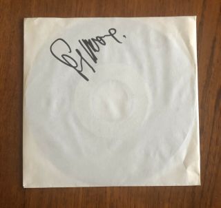 Gary Moore After The War 7” Signed Autograph Thin Lizzy Rare White Cover