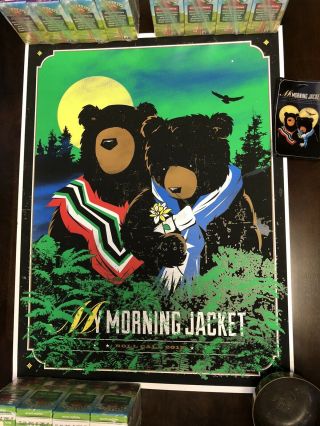 My Morning Jacket 2012 Roll Call Bears Poster,  Card And Certificate