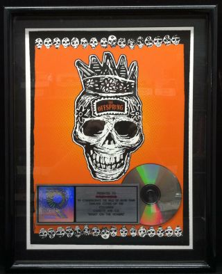 Offspring Xnay On The Hombre 1996 Riaa Platinum Cd Award Plaque