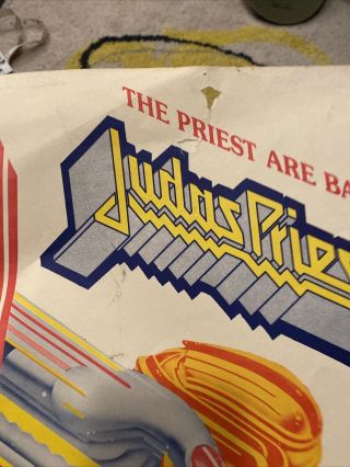 1986 Judas Priest Tour Poster 17” x 11” Heavy Metal Rock Kalamazoo Mi 2